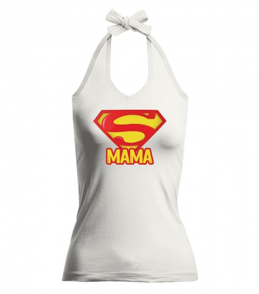 V-Neckholder-Top - Super Mama